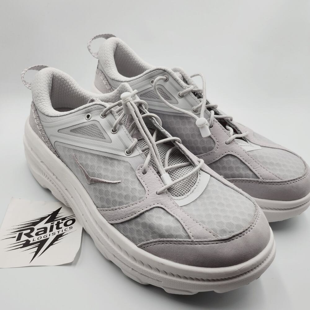 Mens Size 12 Hoka One One Sneakers Bondi B3LS Cosmic Grey White 1155351-CYWH